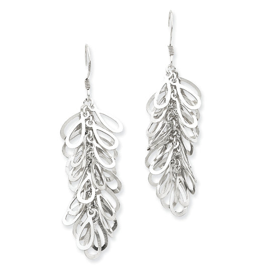 Sterling Silver Fancy Drop Earrings