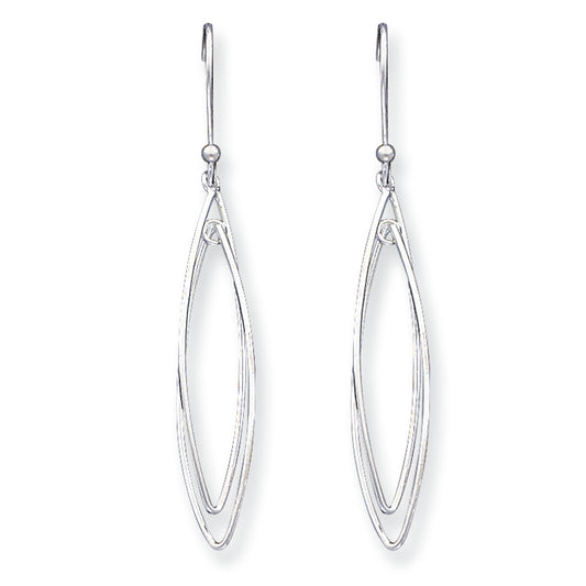 Sterling Silver Multi-Hoop Dangle Earrings