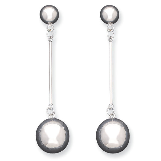 Sterling Silver 14mm Ball Earrings
