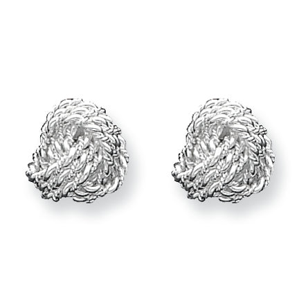 Sterling Silver Knot Post Earrings