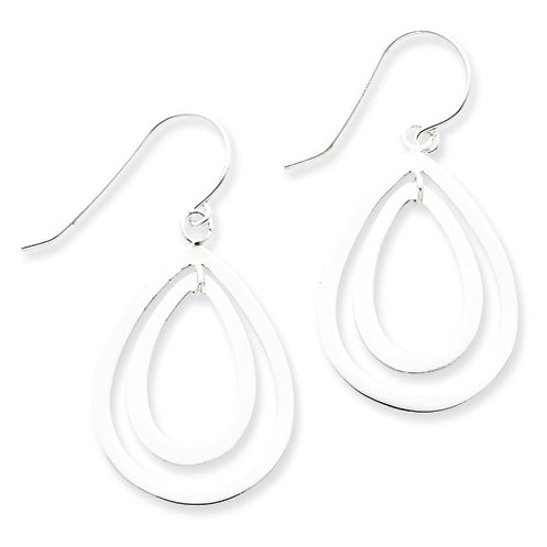 Sterling Silver Teardrop Dangle Earrings