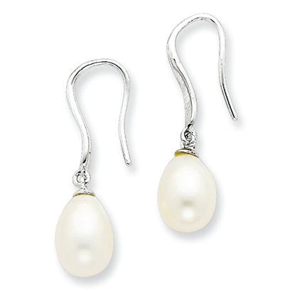 Sterling Silver Freshwater Pearl Dangle Earrings