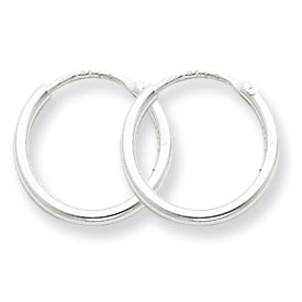 Sterling Silver 1.3mm Hoop Earrings