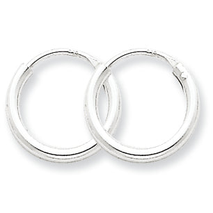 Sterling Silver 2mm Hoop Earrings