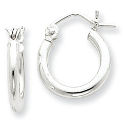 Sterling Silver 2mm Hoop Earrings