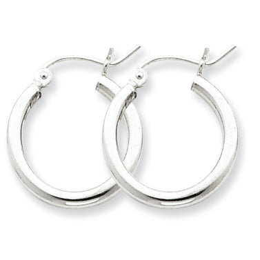 Sterling Silver 2mm Hoop Earrings