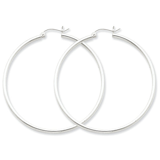 Sterling Silver 2mm Hoop Earrings