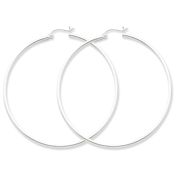 Sterling Silver 2mm Hoop Earrings