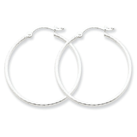 Sterling Silver 30mm Hoop Earrings