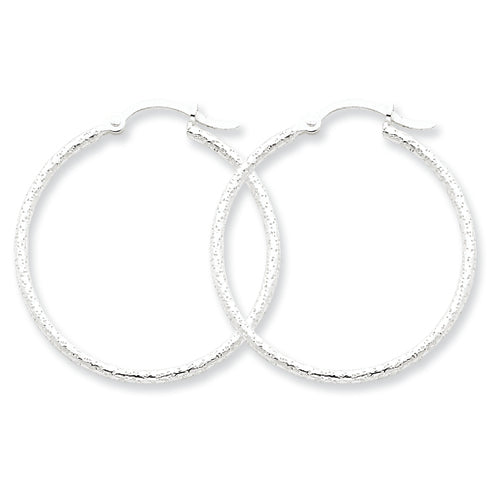 Sterling Silver 30mm Hoop Earrings