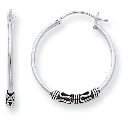 Sterling Silver Hoop Earrings