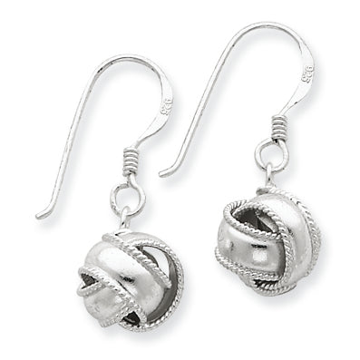 Sterling Sivler Love Knot Earrings