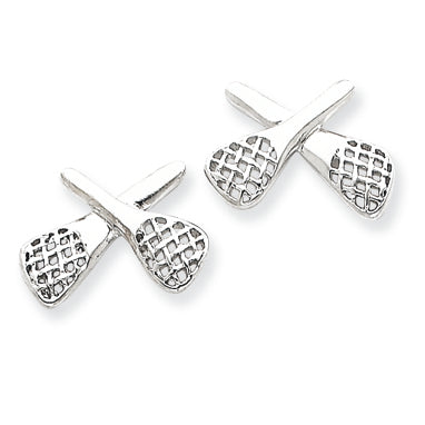 Sterling Silver Lacrosse Earrings