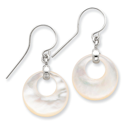 Sterling Silver Mother of Pearl Earrings