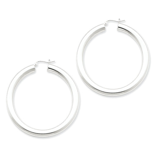 Sterling Silver 5mm Round Hoop Earrings