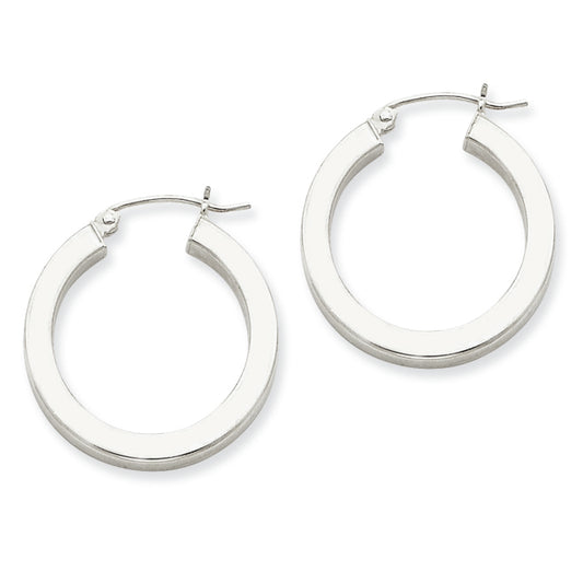 Sterling Silver Hoop 3.25mm Earrings