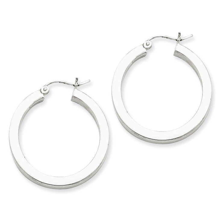 Sterling Silver Hoop 3.25mm Earrings