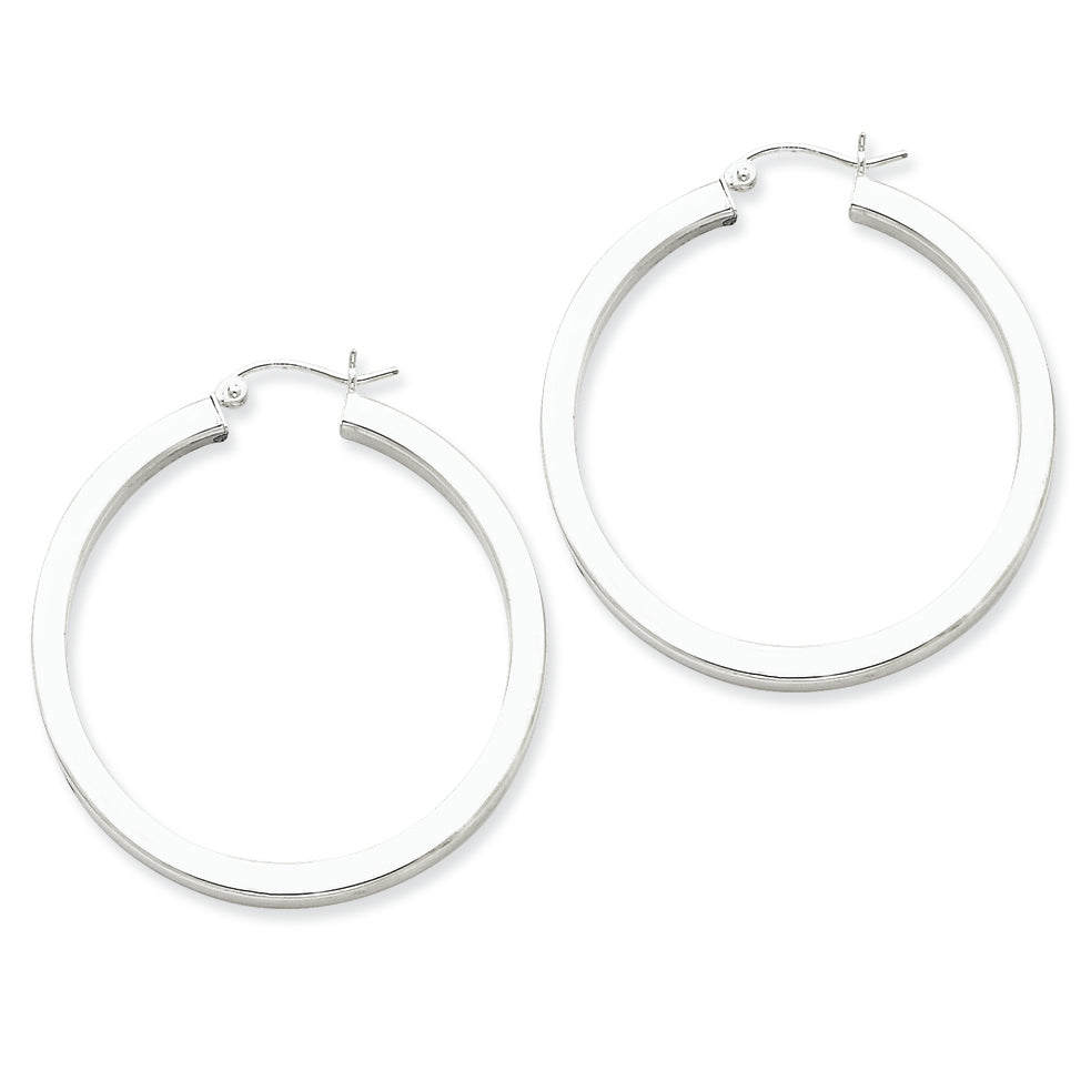 Sterling Silver Hoop 3.25mm Earrings