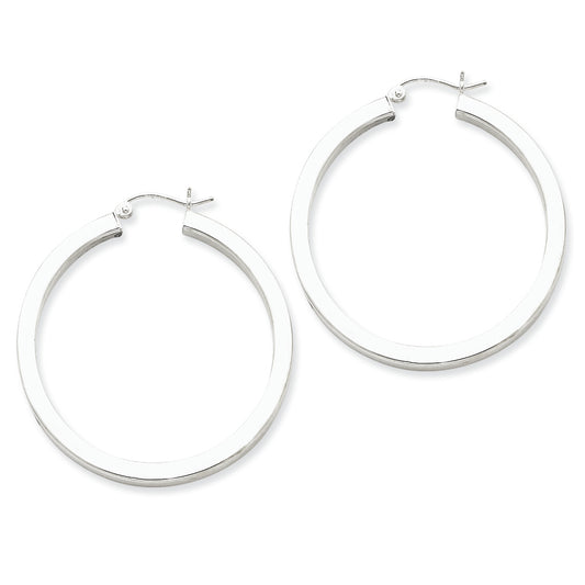 Sterling Silver Hoop 3.25mm Earrings