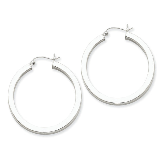 Sterling Silver Hoop 3.25mm Earrings