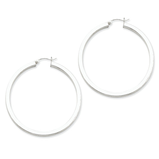 Sterling Silver Hoop 3.25mm Earrings