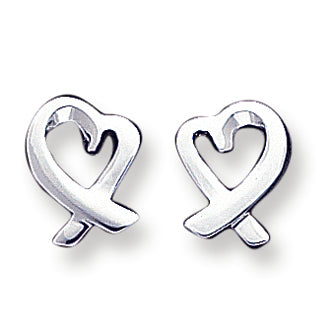 Sterling Silver Heart Earrings