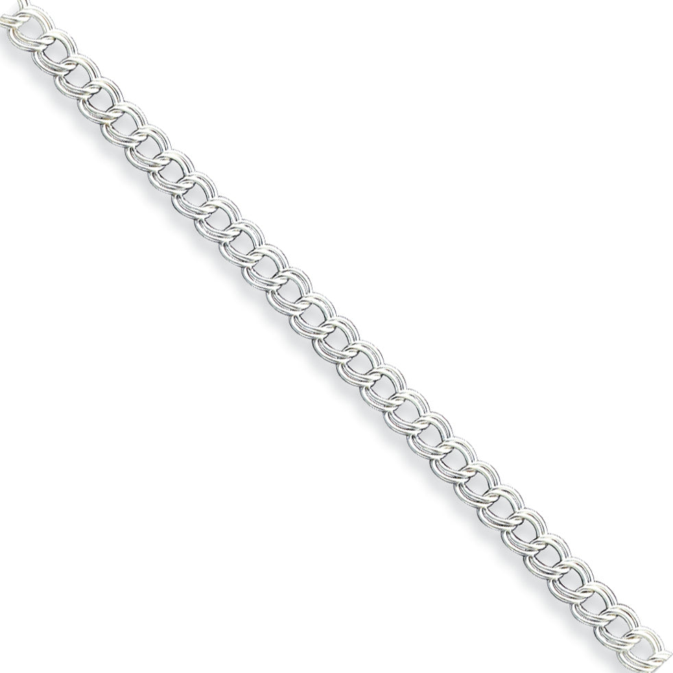 Sterling Silver 7inch Polished Charm Bracelet 7 Inches