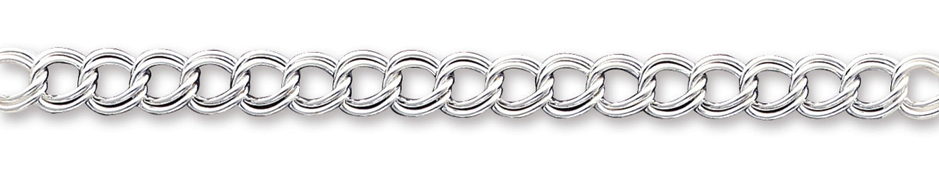 Sterling Silver 8inch Polished Charm Bracelet 8 Inches