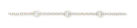 Sterling Silver Fancy Child's Bracelet 6 Inches
