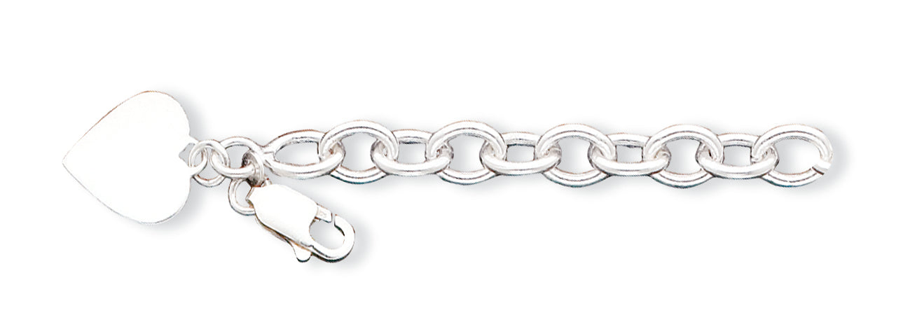 Sterling Silver Fancy Link Bracelet 7.25 Inches