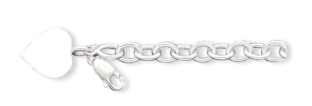 Sterling Silver Fancy Link Bracelet 7.25 Inches