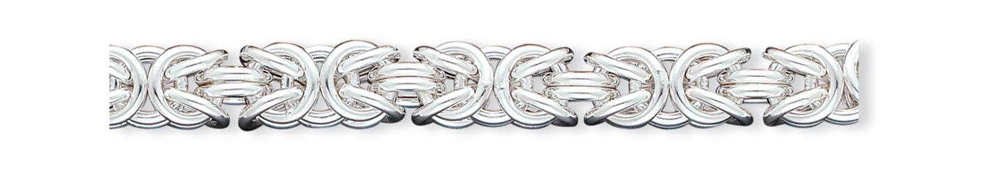 Sterling Silver Fancy Link Bracelet 8 Inches