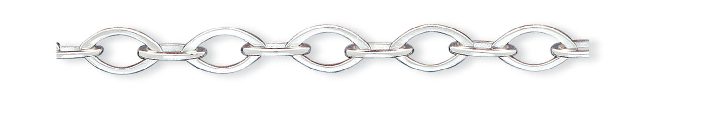 Sterling Silver Fancy Link Bracelet 7.75 Inches