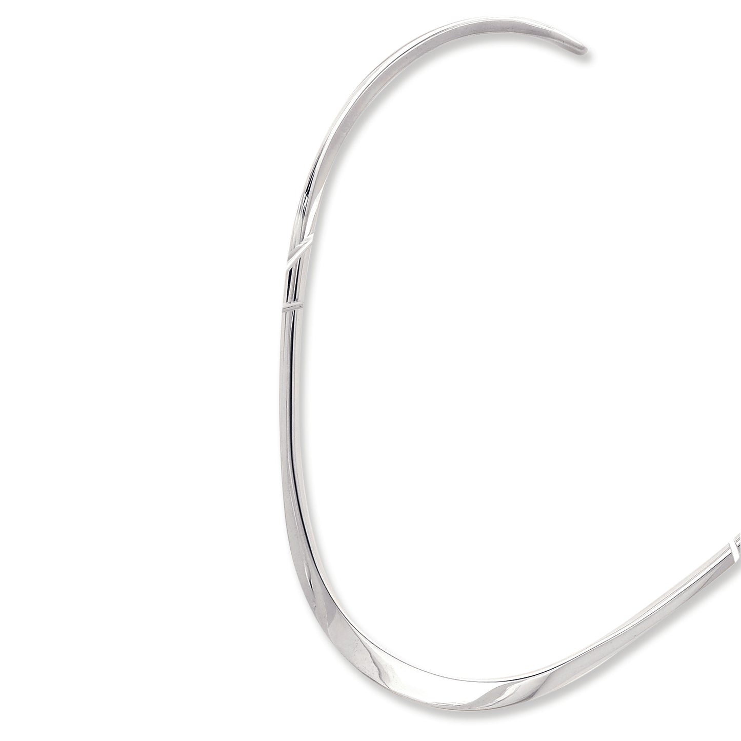 Sterling Silver 5mm Polished Neck Collar