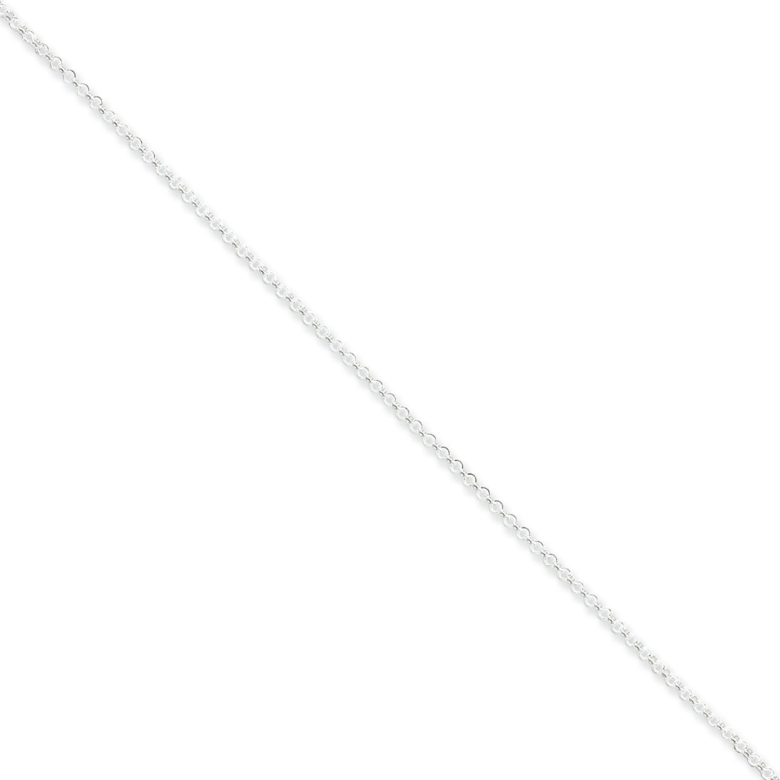Sterling Silver 1.5mm Rolo Chain Anklet 9 Inches