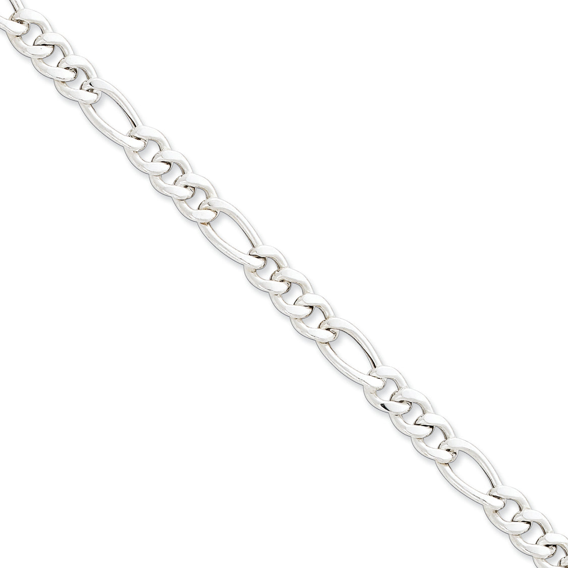 Sterling Silver Figaro Bracelet 7.5 Inches