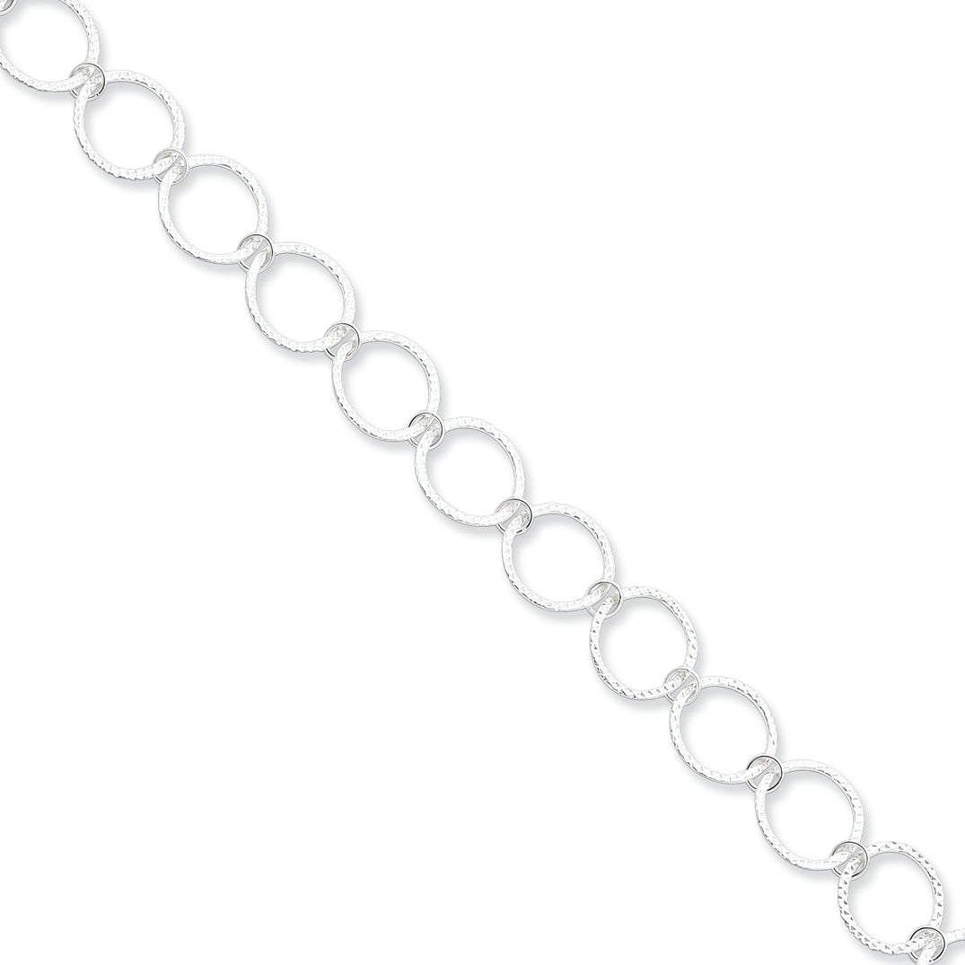 Sterling Silver Fancy Bracelet 7.5 Inches