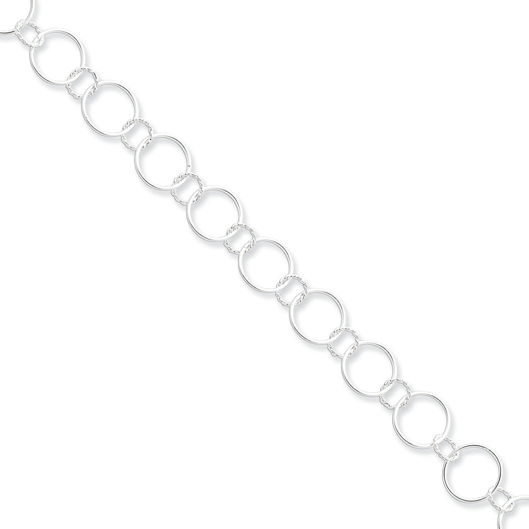 Sterling Silver Fancy Bracelet 7.5 Inches