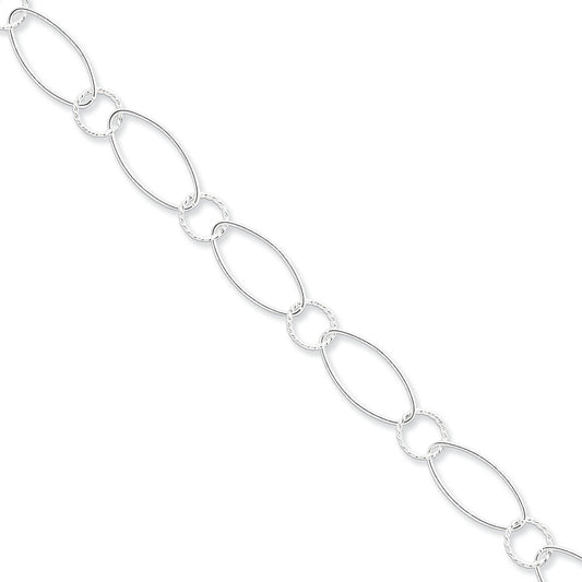 Sterling Silver Fancy Bracelet 7.5 Inches