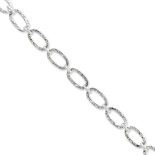 Sterling Silver Fancy Bracelet 7.5 Inches