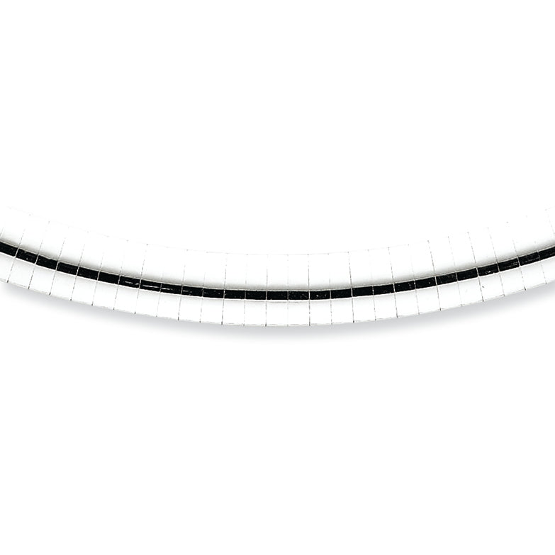 Steling Silver 6mm Cubetto w/Extension Chain 16 Inches