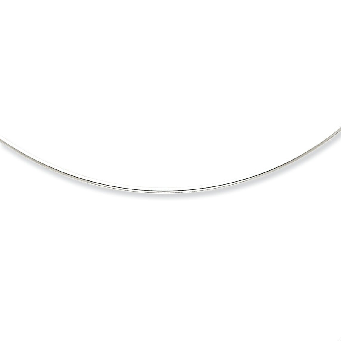 Sterling Silver 1mm Round Cubetto Necklace 16 Inches