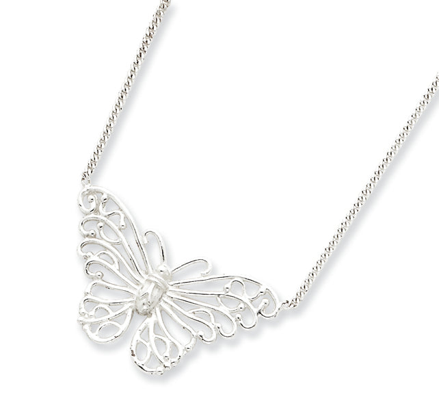 Sterling Silver Butterfly Necklace