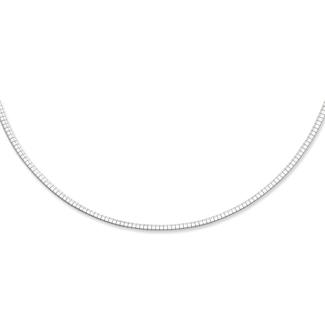 Sterling Silver Hammered Reversible Cubetto Chain 18 Inches