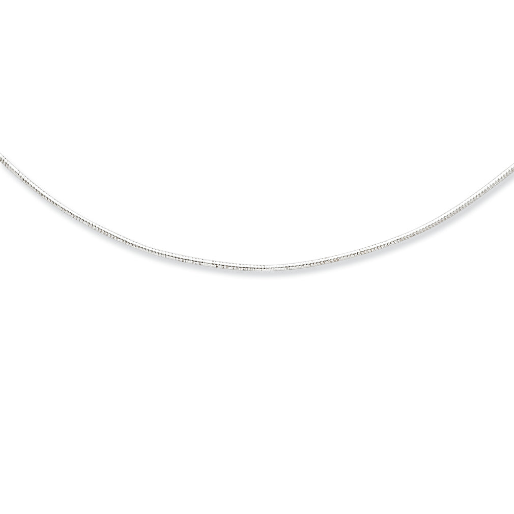 Sterling Silver Neckwire Necklace 16 Inches