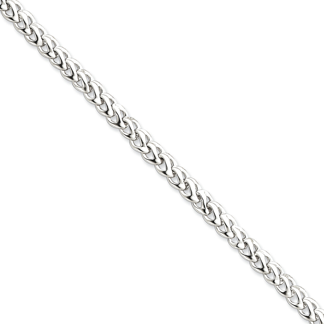 Sterling Silver 6mm Fancy Link Bracelet 7.25 Inches