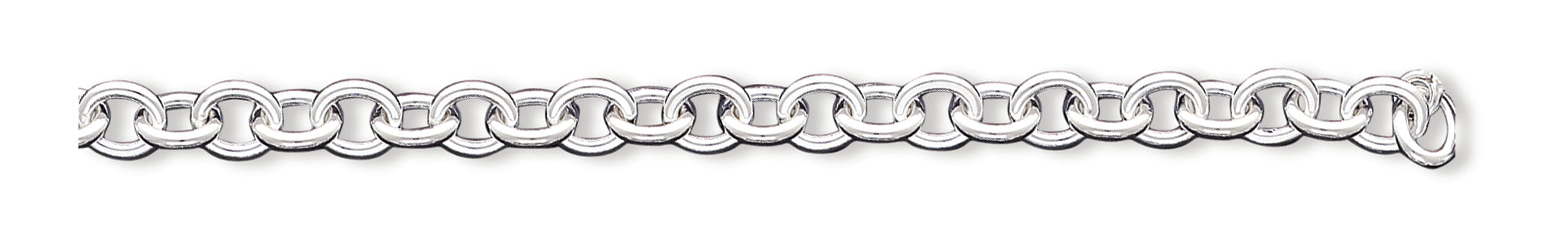 Sterling Silver 7.75inch Polished Fancy Link Toggle Bracelet 7.75 Inches
