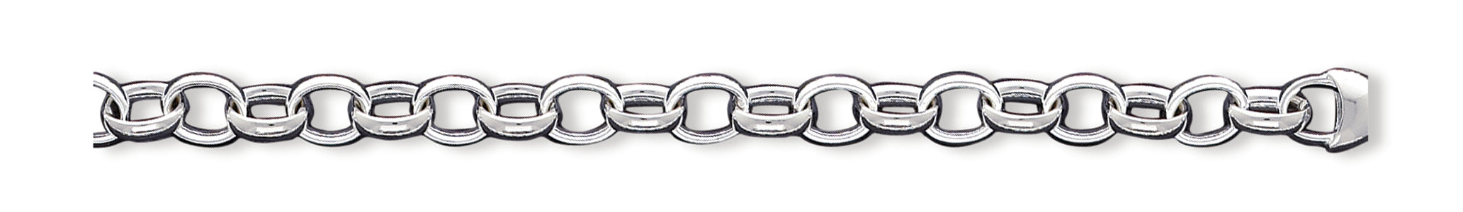 Sterling Silver 8.5inch Fancy Link Bracelet 8.5 Inches