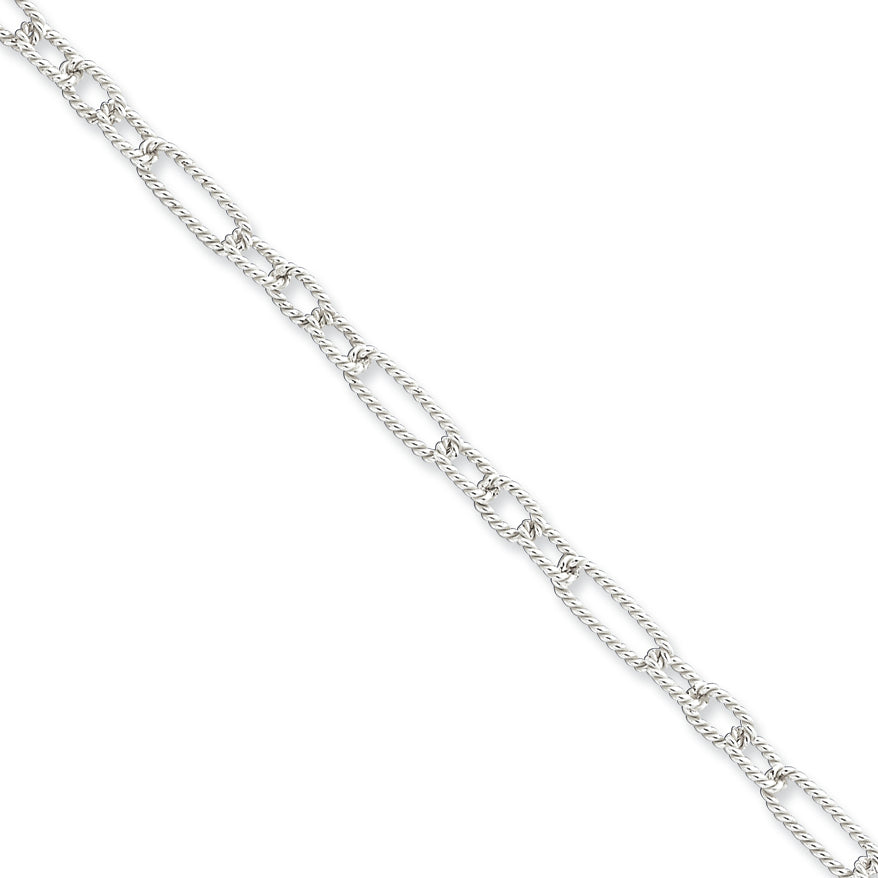 Sterling Silver 7.5inch Fancy Link Bracelet 7.5 Inches