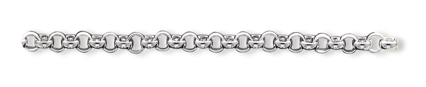 Sterling Silver 7.75inch Fancy Link Bracelet 7.75 Inches